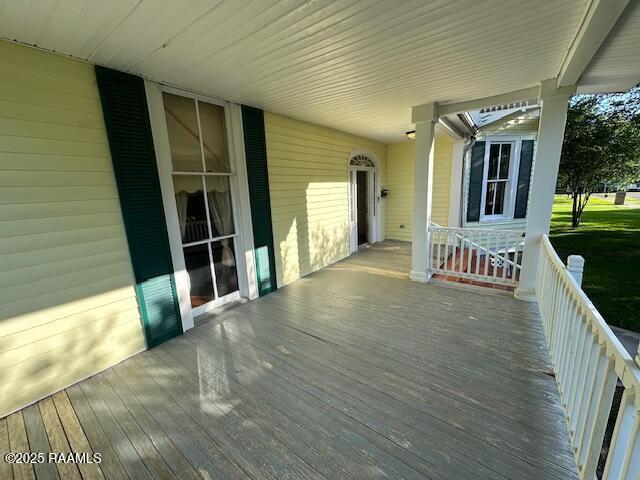 505 Fairview Ave, Abbeville, LA 70510 - view of wooden terrace