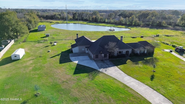 1319 W Gloria Switch Rd, Carencro, LA 70520 - drone / aerial view with a water view