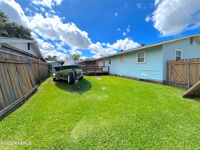 230 Glenwood Ave, Morgan City, LA 70380 - view of yard featuring a deck