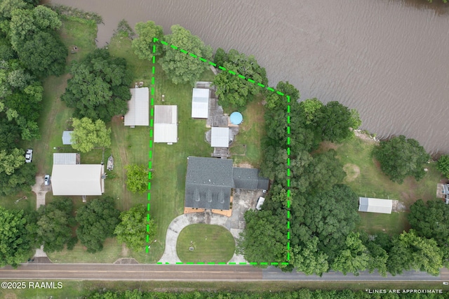 16634 W La Highway 330, Abbeville, LA 70510 - aerial view of property and surrounding area with property parcel outlined