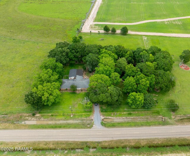 2405 S Chataignier Rd, Ville Platte, LA 70586 - aerial view of sparsely populated area with agricultural land