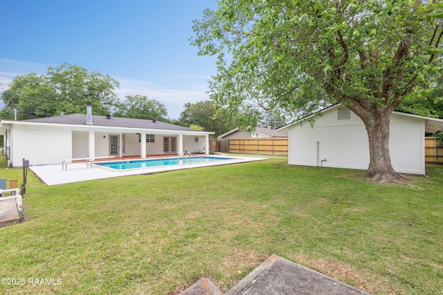 rear view of house featuring a patio