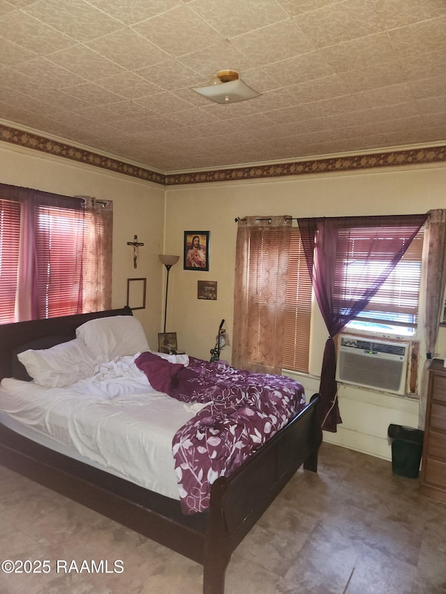 713 E Vermilion St, Lafayette, LA 70501 - bedroom with cooling unit and ornamental molding