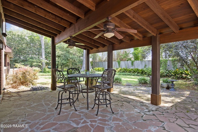 207 Beverly Dr, Lafayette, LA 70503 - view of patio / terrace featuring a ceiling fan