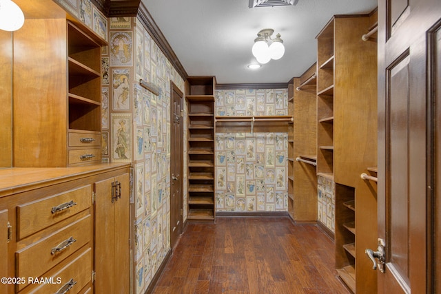207 Beverly Dr, Lafayette, LA 70503 - spacious closet with dark wood-type flooring