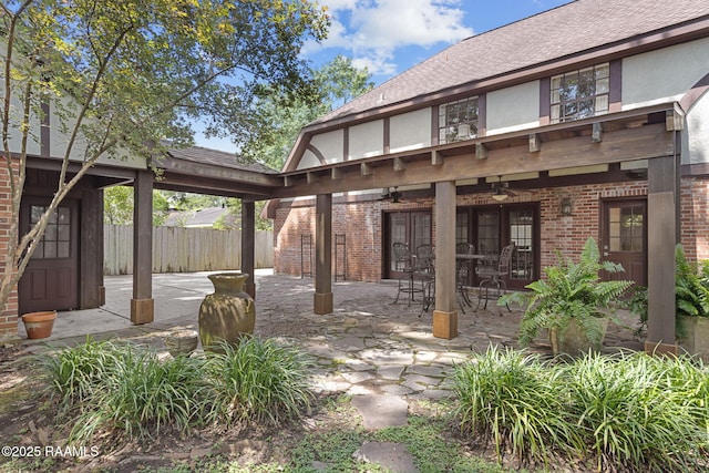 207 Beverly Dr, Lafayette, LA 70503 - view of patio featuring a ceiling fan