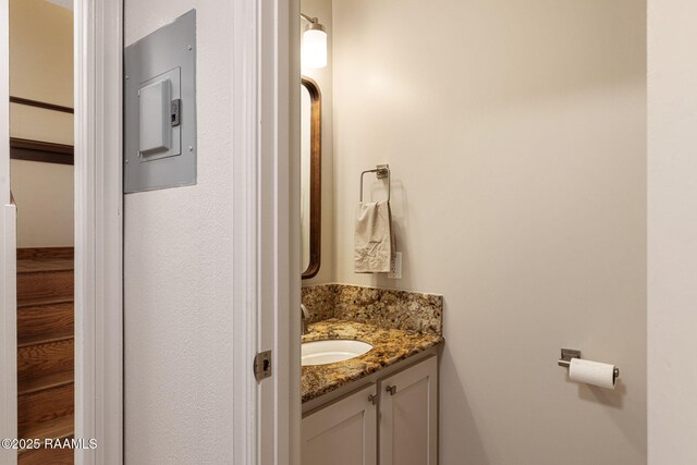 207 Beverly Dr, Lafayette, LA 70503 - bathroom featuring vanity and electric panel