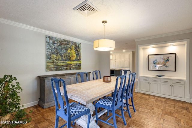 207 Beverly Dr, Lafayette, LA 70503 - dining area featuring baseboards and ornamental molding
