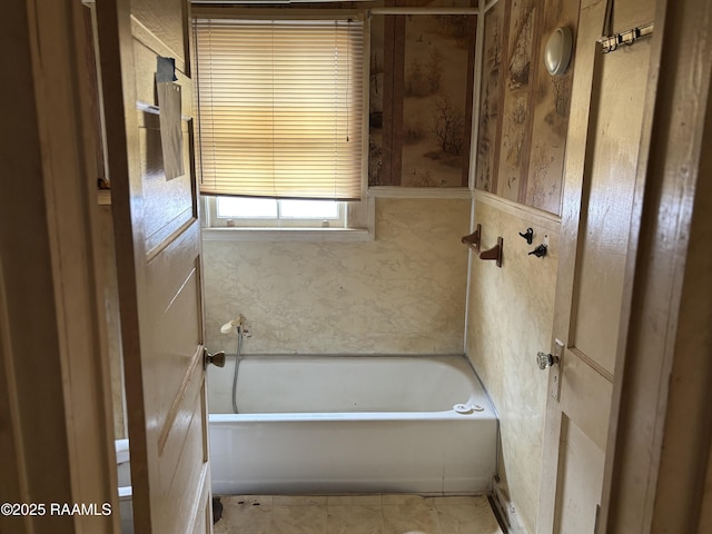 full bath with a tub