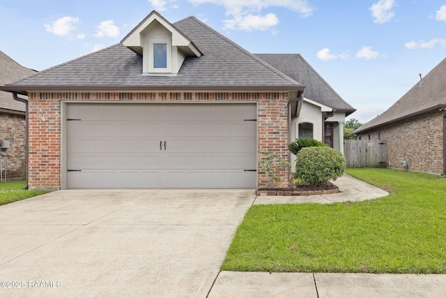 109 Barataria Bay, Lafayette, LA 70508 - view of front facade with brick siding, an attached garage, and concrete driveway