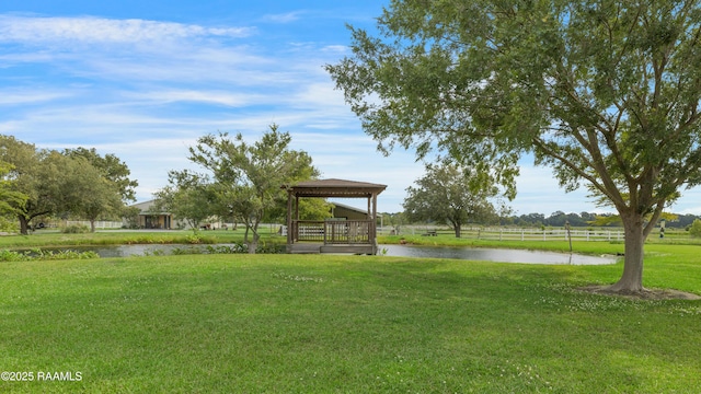 2311 Vida Shaw Rd, New Iberia, LA 70563 - surrounding community featuring a gazebo and a water view
