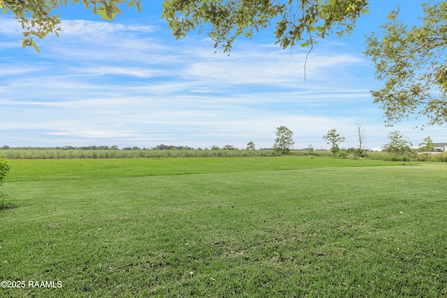 17639 Pelican Rd, Erath, LA 70533 - view of green lawn featuring a view of countryside