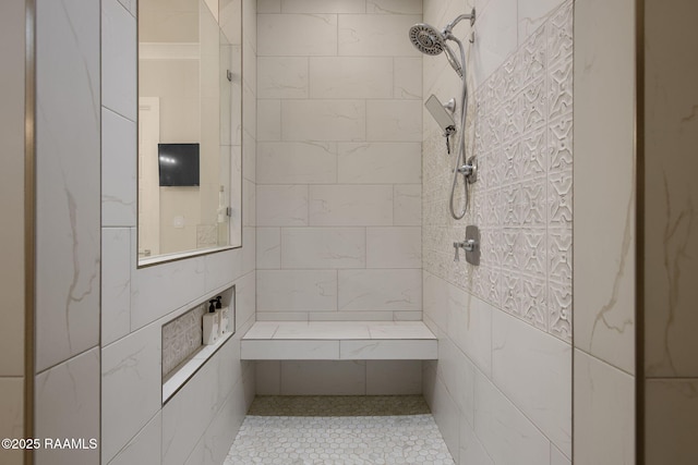 137 Grandview Terrace Dr, Youngsville, LA 70592 - full bath with tiled shower and tile walls