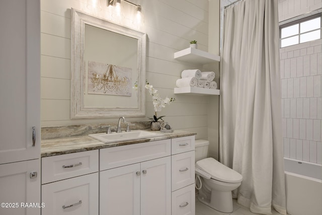 137 Grandview Terrace Dr, Youngsville, LA 70592 - full bath featuring toilet, vanity, and shower / tub combo