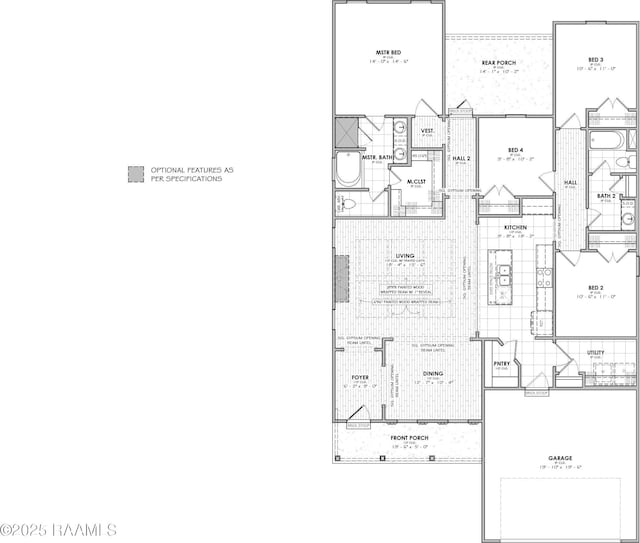 303 Bennington Ln, Youngsville, LA 70592 - property floor plan