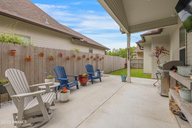 107 Harbor Walk Dr, Lafayette, LA 70508 - view of patio / terrace with a fenced backyard and grilling area