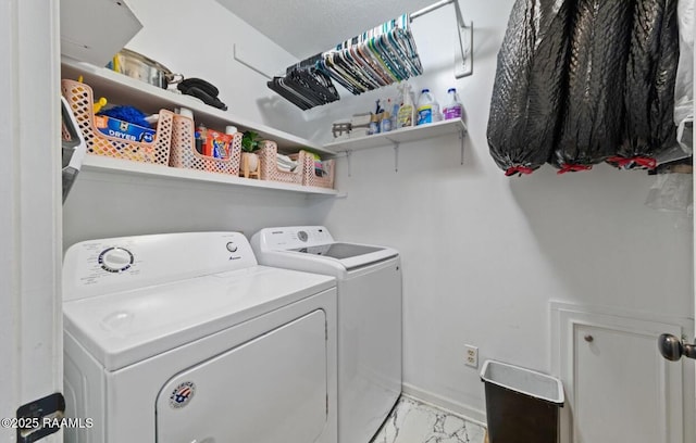 211 Dartmoor Dr, Lafayette, LA 70506 - washroom with washer and dryer and baseboards