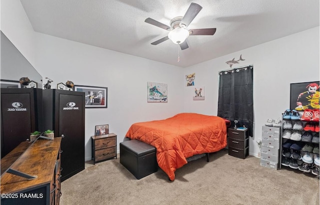 211 Dartmoor Dr, Lafayette, LA 70506 - bedroom with carpet flooring and a ceiling fan