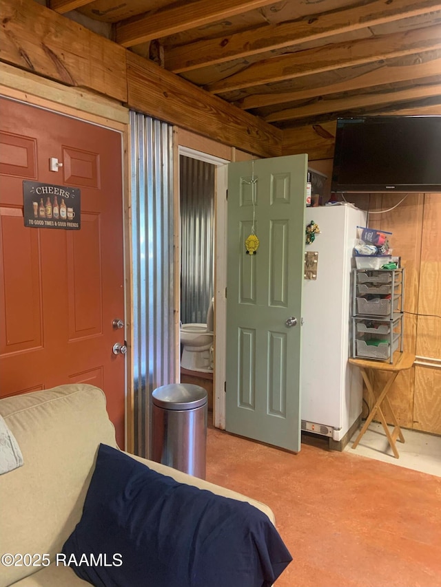 1462 Herman Dupuis Rd, Breaux Bridge, LA 70517 - carpeted bedroom featuring freestanding refrigerator