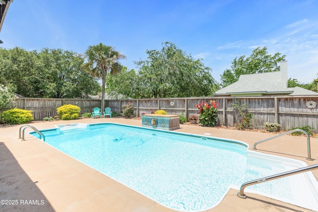 201 Rue Paon, Youngsville, LA 70592 - view of pool featuring a fenced backyard and a patio area