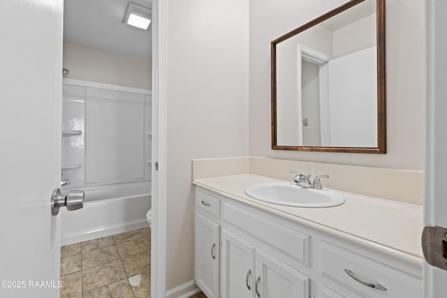 116 Southfield Pkwy, Lafayette, LA 70506 - full bathroom with vanity, toilet, and bathing tub / shower combination