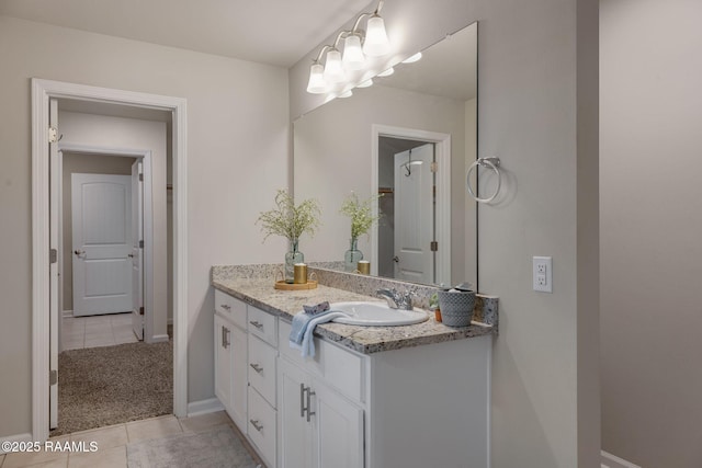 110 Casa Bella Ct, Breaux Bridge, LA 70517 - bathroom featuring tile patterned floors and vanity