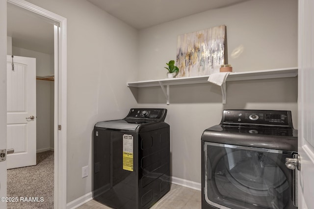 110 Casa Bella Ct, Breaux Bridge, LA 70517 - laundry room featuring washer and dryer and baseboards