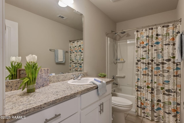 110 Casa Bella Ct, Breaux Bridge, LA 70517 - full bath with vanity, tile patterned flooring, and shower / bathtub combination with curtain