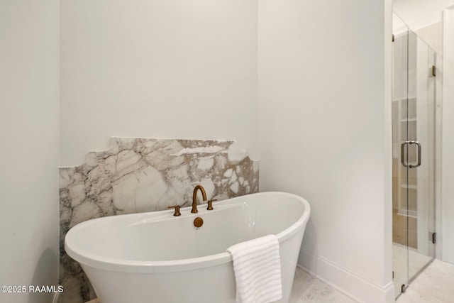 108 Meadowbrook Dr, Broussard, LA 70518 - bathroom featuring a shower stall and a soaking tub