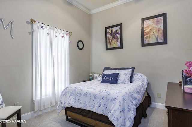 100 Mirada Ln, Lafayette, LA 70508 - carpeted bedroom with ornamental molding, multiple windows, and baseboards