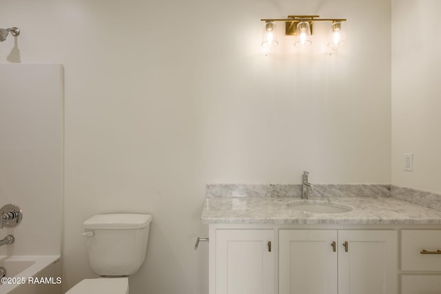 1510 Kaliste Saloom Unit 101, Lafayette, LA 70508 - bathroom featuring toilet, vanity, and shower / tub combination