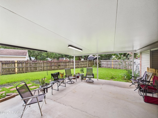 304 Bull Run Cir, Broussard, LA 70518 - fenced backyard featuring a patio area