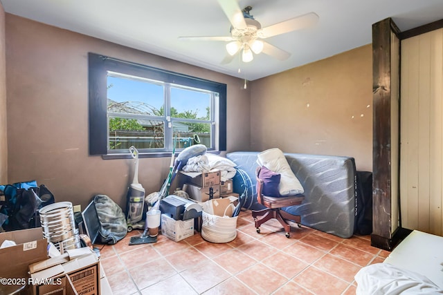 146 Steiner Rd, Lafayette, LA 70508 - bedroom featuring tile patterned floors and a ceiling fan