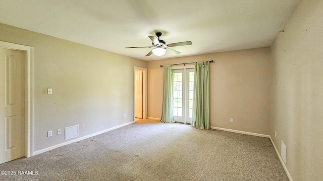 113 Jeanne St, Eunice, LA 70535 - carpeted empty room with ceiling fan and baseboards