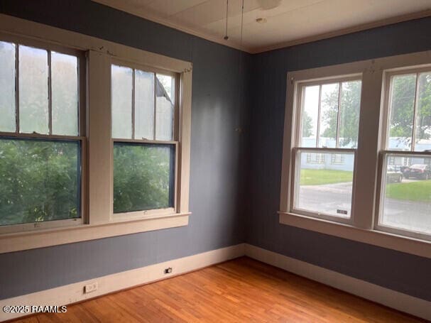 201 Allen St, New Iberia, LA 70563 - spare room featuring wood finished floors and baseboards