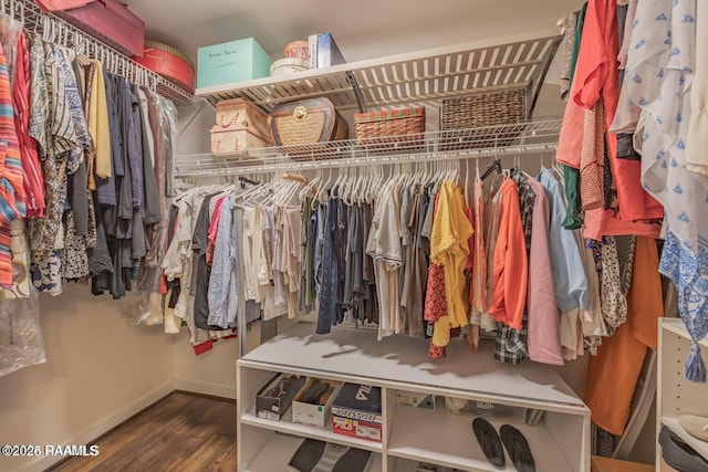 115 Hiawatha Rd, Lafayette, LA 70501 - walk in closet with wood finished floors