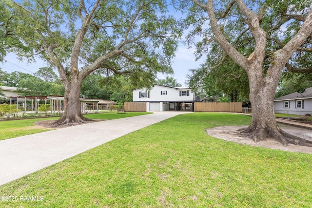 4802 Lafitte St, New Iberia, LA 70560 - traditional-style home with an attached garage and driveway