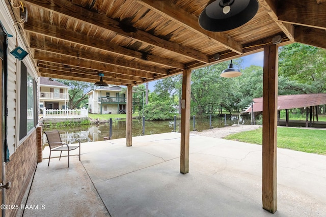 4802 Lafitte St, New Iberia, LA 70560 - view of patio / terrace with a water view