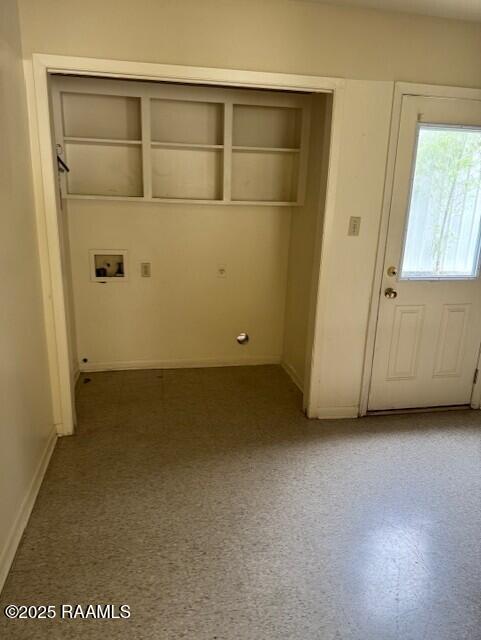 1500 Norman Bauer Dr, Franklin, LA 70538 - laundry area with washer hookup and baseboards