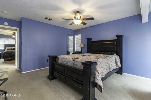 16 Heather Row, Lafayette, LA 70507 - carpeted bedroom with baseboards and a ceiling fan