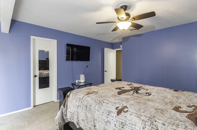 16 Heather Row, Lafayette, LA 70507 - carpeted bedroom featuring ceiling fan and baseboards
