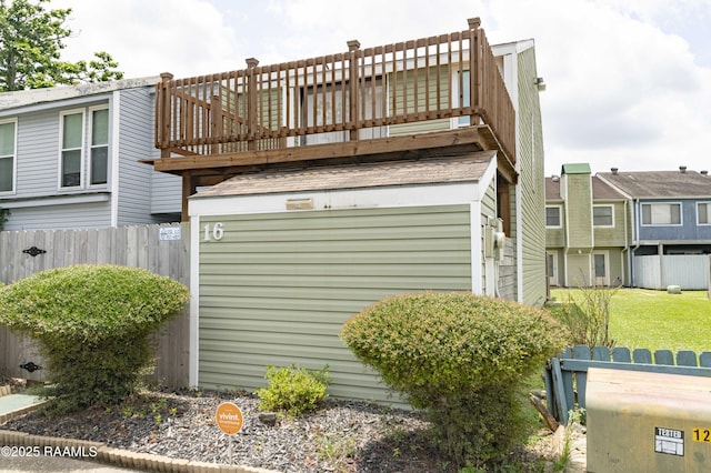 16 Heather Row, Lafayette, LA 70507 - view of property exterior featuring a wooden deck