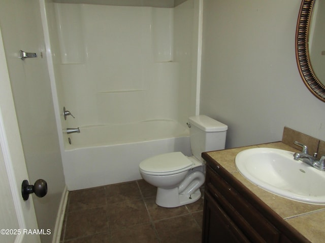 1503 S Patout St, New Iberia, LA 70560 - full bath with toilet, vanity, washtub / shower combination, and tile patterned flooring