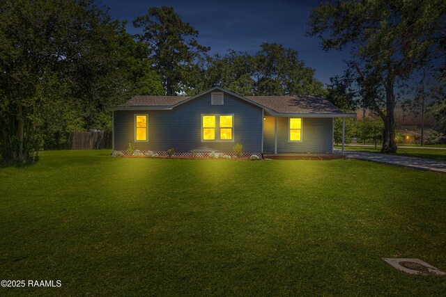 630 Ledoux St, Jennings, LA 70546 - view of front of home with driveway