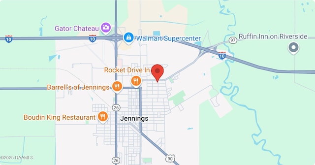 630 Ledoux St, Jennings, LA 70546 - map of property location