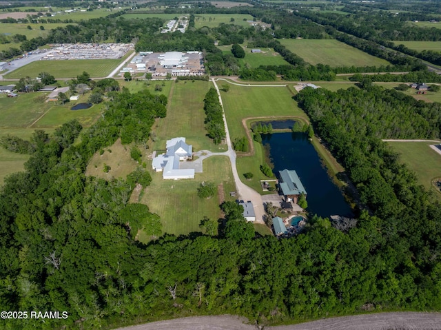 235 N Fieldspan Rd, Scott, LA 70583 - aerial view of property and surrounding area with a large body of water and rural landscape