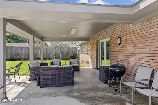 421 Karen Dr, Lafayette, LA 70503 - view of patio / terrace with outdoor lounge area