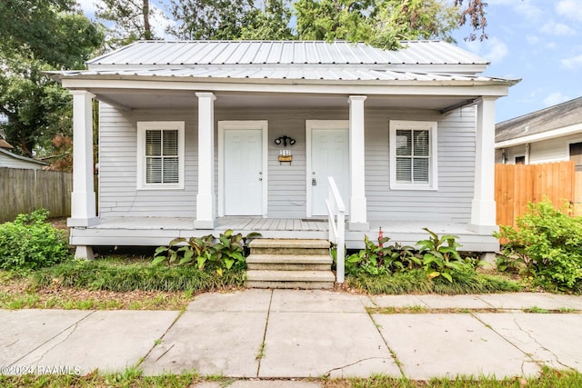 312 Hobson St, Lafayette, LA 70501 - bungalow with covered porch and metal roof