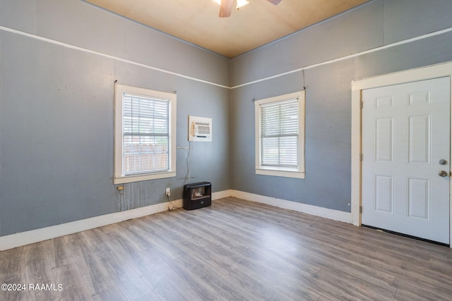 312 Hobson St, Lafayette, LA 70501 - empty room featuring wood finished floors, ceiling fan, and baseboards