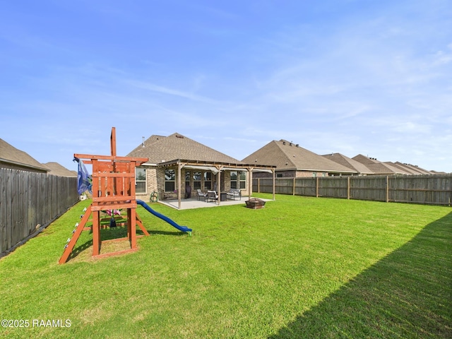 143 Melanie Rose Dr, Maurice, LA 70555 - view of yard featuring a patio area
